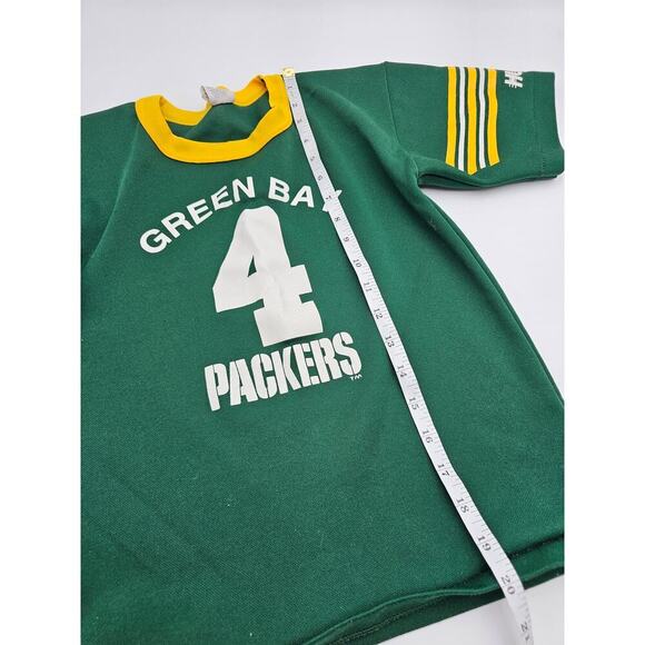 Vtg Hutch Unisex Youth M Green Bay Packers 4 Shirt - Picture 5 of 6
